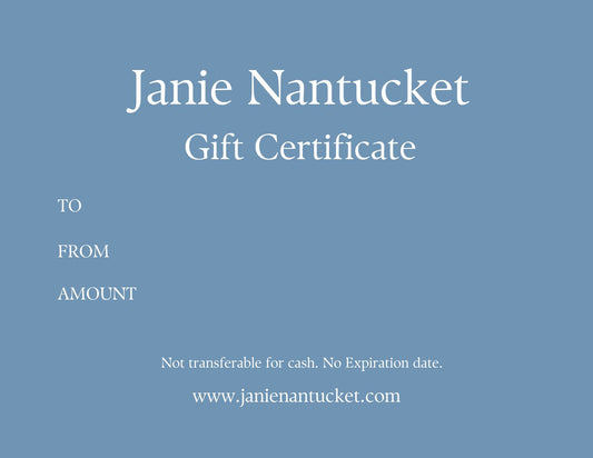 Janie Nantucket Gift Card