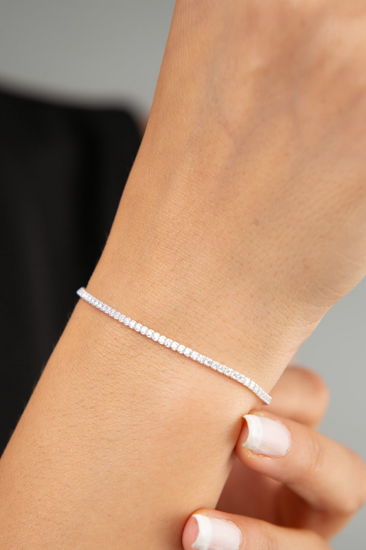 1.5mm Sterling Silver Tennis Bracelet