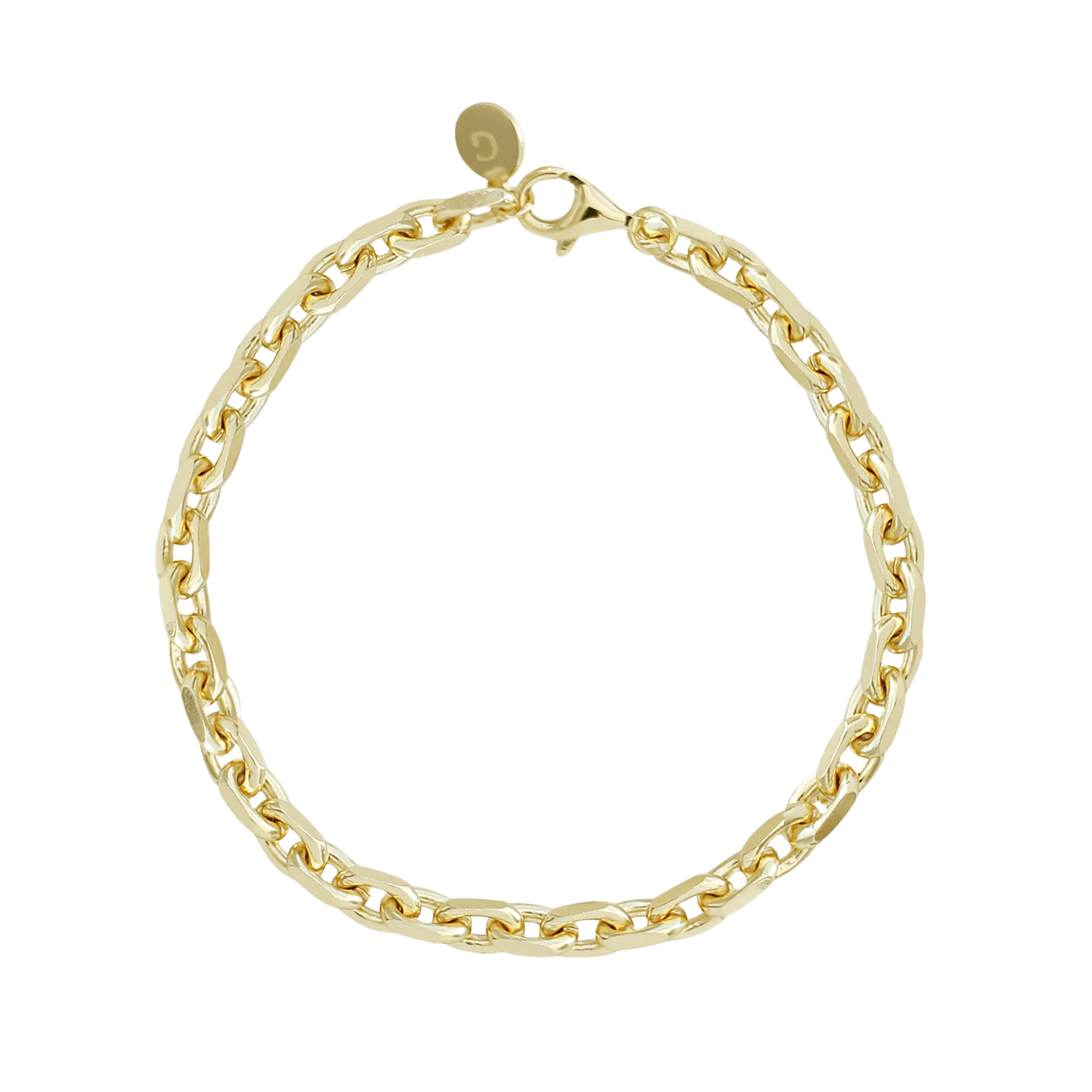 18k Gold Filled 4.5mm Link Bracelet